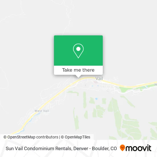 Mapa de Sun Vail Condominium Rentals