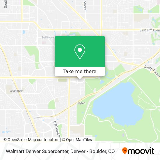 Mapa de Walmart Denver Supercenter