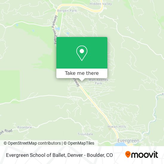 Mapa de Evergreen School of Ballet