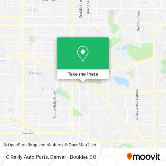 O'Reilly Auto Parts map