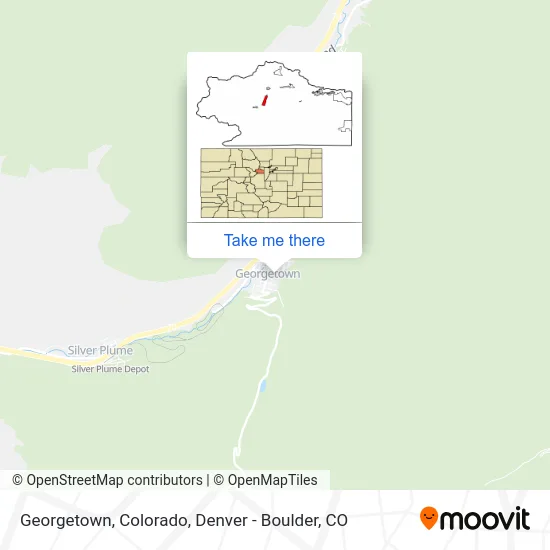 Georgetown, Colorado map