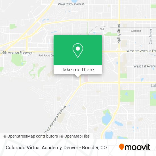 Mapa de Colorado Virtual Academy