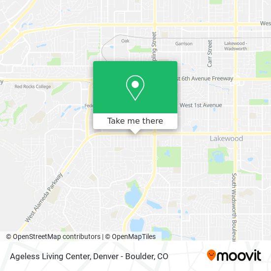 Mapa de Ageless Living Center