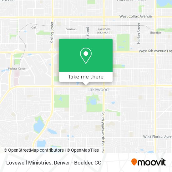 Lovewell Ministries map