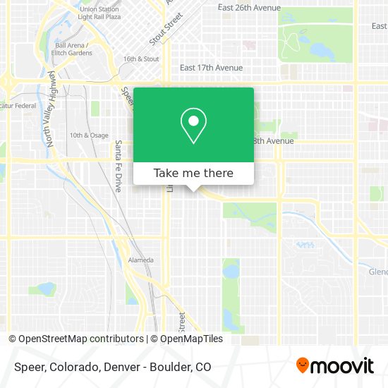 Mapa de Speer, Colorado