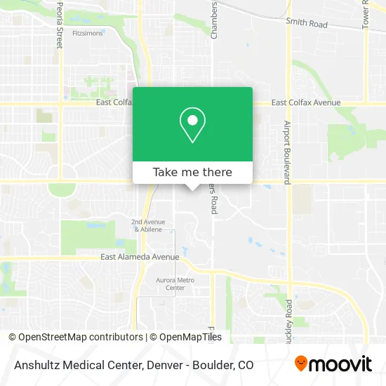 Anshultz Medical Center map