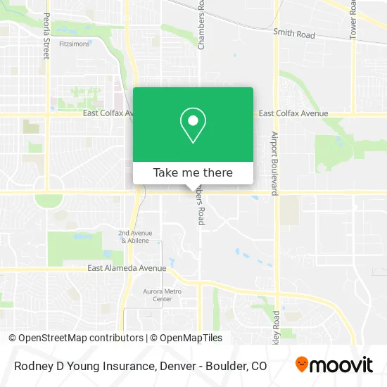Rodney D Young Insurance map