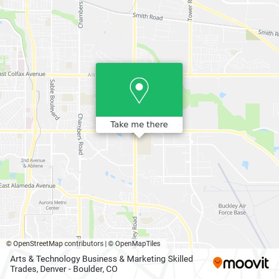 Arts & Technology Business & Marketing Skilled Trades map