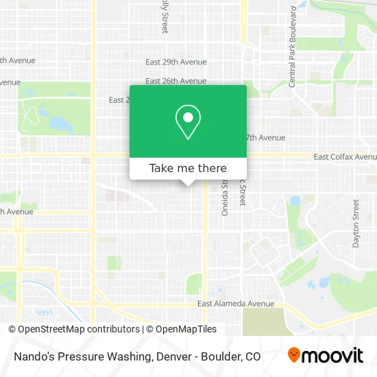 Nando's Pressure Washing map