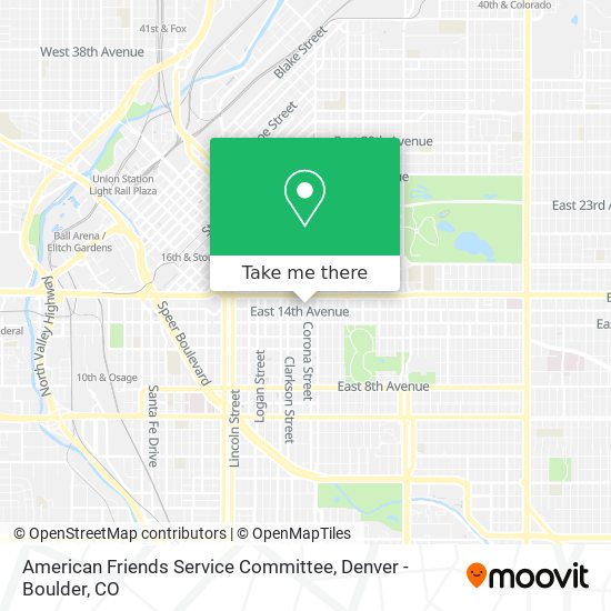 Mapa de American Friends Service Committee