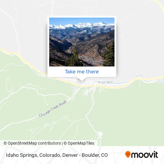 Mapa de Idaho Springs, Colorado