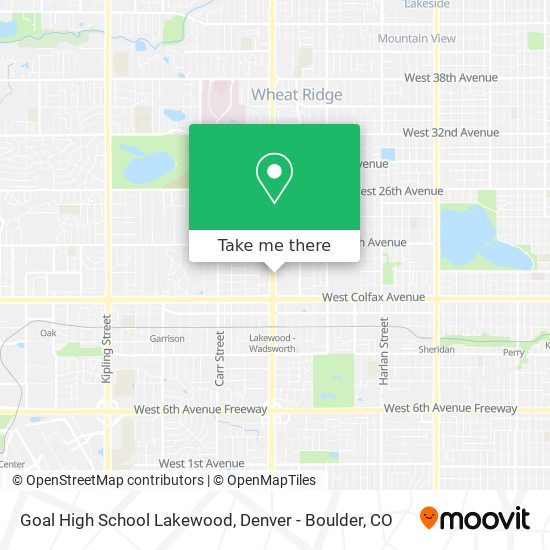 Goal High School Lakewood map