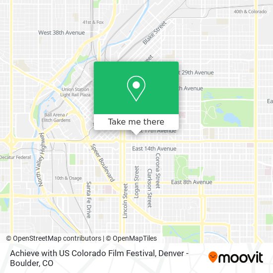 Mapa de Achieve with US Colorado Film Festival