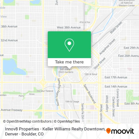 Mapa de Innov8 Properties - Keller Williams Realty Downtown