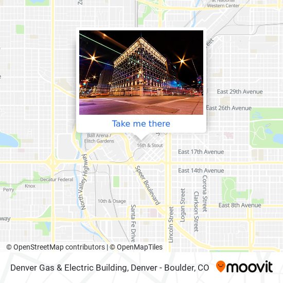 Mapa de Denver Gas & Electric Building