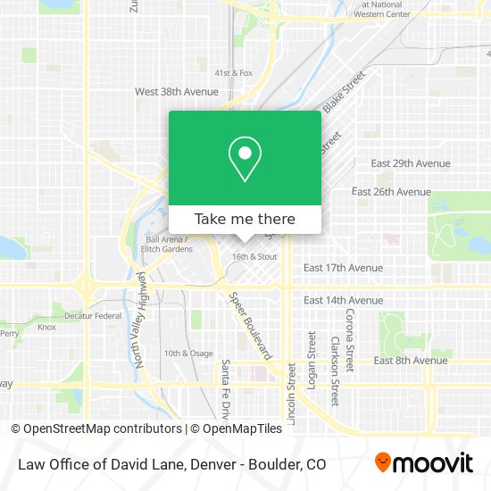 Law Office of David Lane map