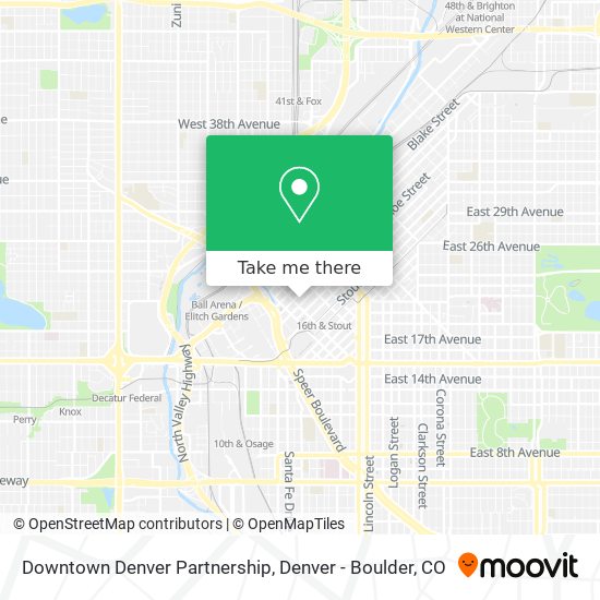 Mapa de Downtown Denver Partnership