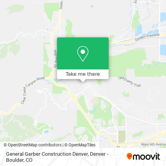 General Gerber Construction Denver map