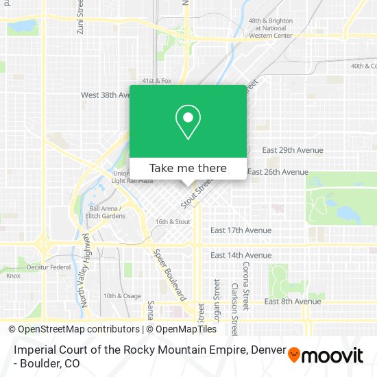 Imperial Court of the Rocky Mountain Empire map