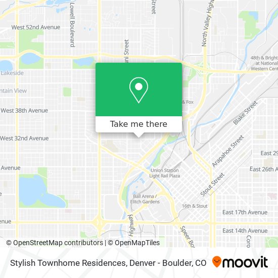 Stylish Townhome Residences map