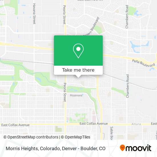 Mapa de Morris Heights, Colorado