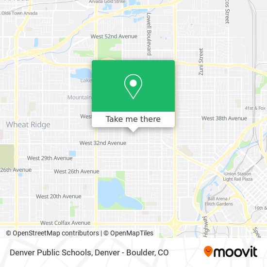 Mapa de Denver Public Schools