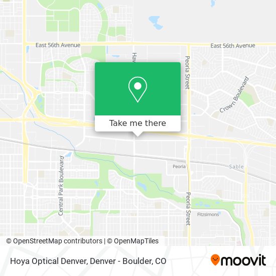 Mapa de Hoya Optical Denver