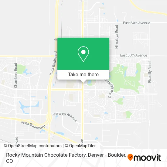 Rocky Mountain Chocolate Factory map