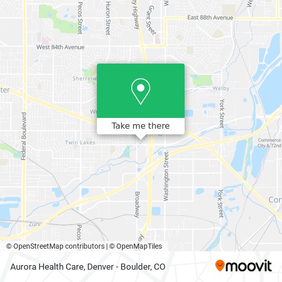 Aurora Health Care map