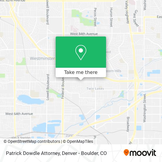 Mapa de Patrick Dowdle Attorney