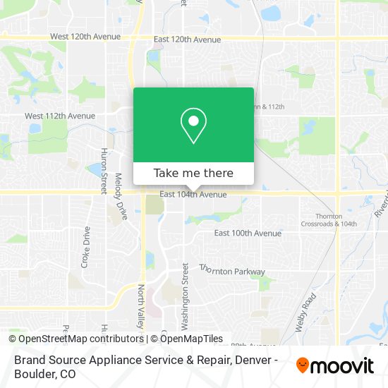Mapa de Brand Source Appliance Service & Repair