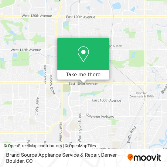 Brand Source Appliance Service & Repair map