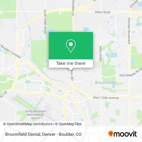 Broomfield Dental map