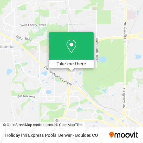 Holiday Inn Express Pools map