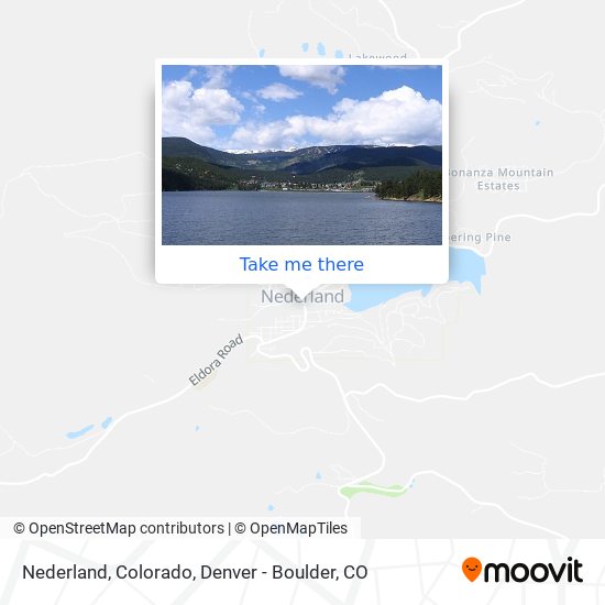 Nederland, Colorado map