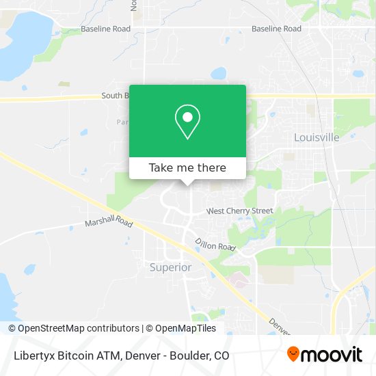 Mapa de Libertyx Bitcoin ATM