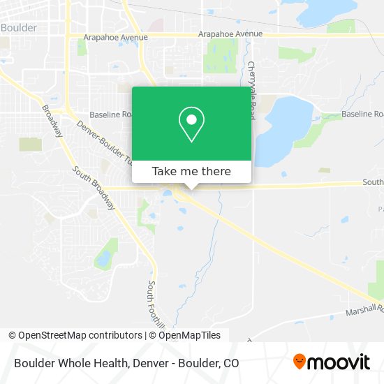 Boulder Whole Health map