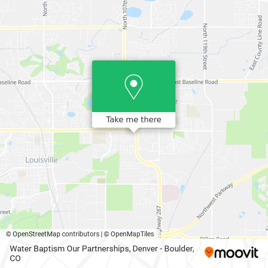 Mapa de Water Baptism Our Partnerships