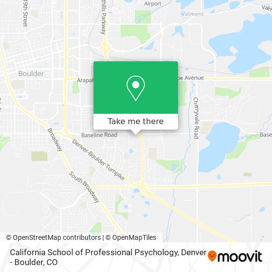 Mapa de California School of Professional Psychology