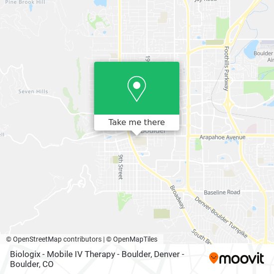 Mapa de Biologix - Mobile IV Therapy - Boulder