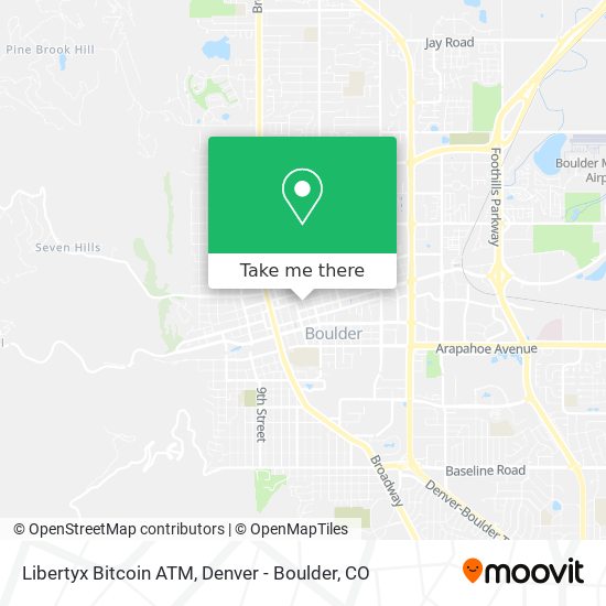 Mapa de Libertyx Bitcoin ATM