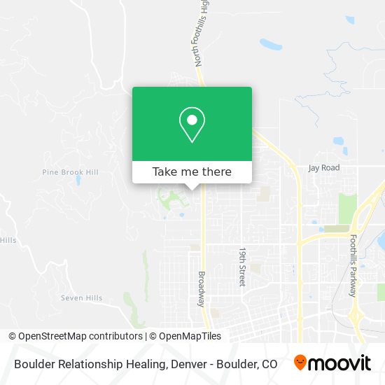 Mapa de Boulder Relationship Healing