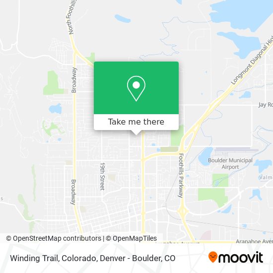 Winding Trail, Colorado map