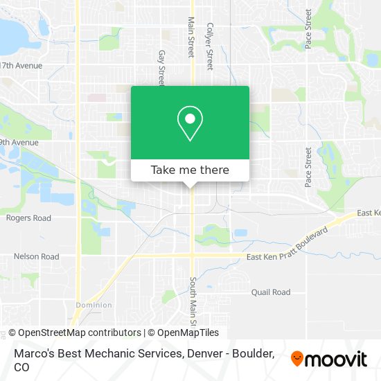 Mapa de Marco's Best Mechanic Services