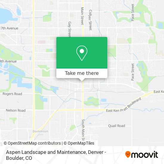 Aspen Landscape and Maintenance map