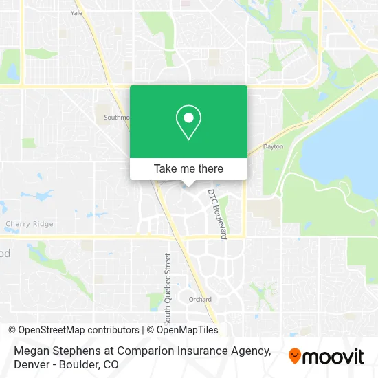 Megan Stephens at Comparion Insurance Agency map