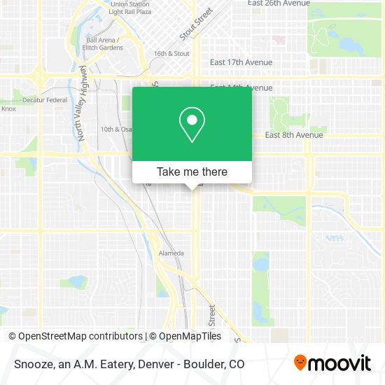 Snooze, an A.M. Eatery map