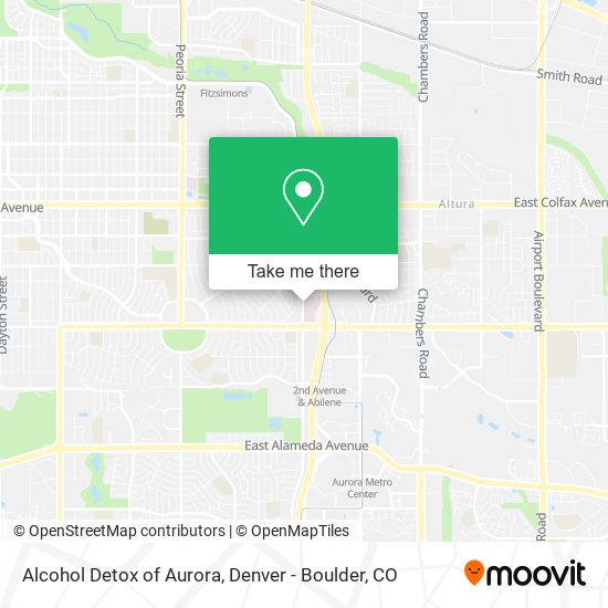 Alcohol Detox of Aurora map