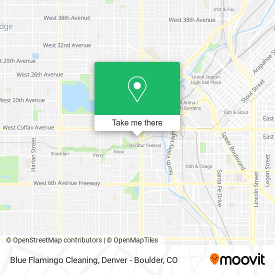Blue Flamingo Cleaning map
