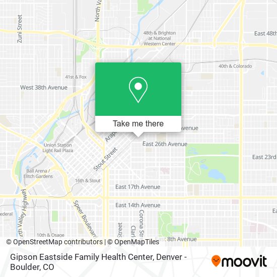 Gipson Eastside Family Health Center map